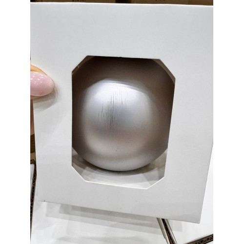 Оформительский шар Finery, 10 см, матовый серебристый