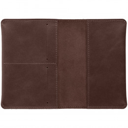 Обложка для паспорта Apache, ver.2, темно-коричневая