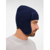 Шапка-ушанка Catch Match, темно-синяя