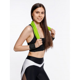 Охлаждающее полотенце Narvik в силиконовом чехле, зеленое яблоко