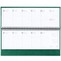 Планинг Sagrin, датированный, зеленый