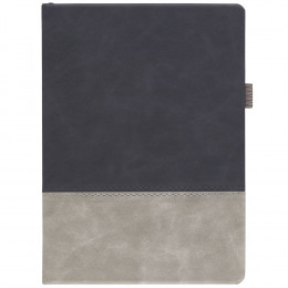 Ежедневник Horizon, недатированный, серый с черным