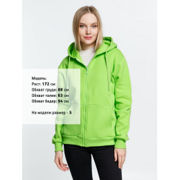 Толстовка на молнии с капюшоном Siverga Heavy 2.0, зеленое яблоко