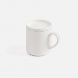 Беспроводное зарядное устройство с подогревом кружки Hot Task, белое