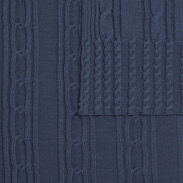 Плед Remitti, серо-синий (сланец)