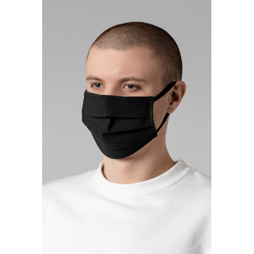 Маска гигиеническая Respire, двухслойная, немедицинская, черная