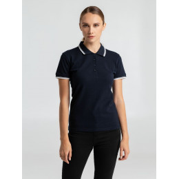 Рубашка поло женская Practice Women 270, темно-синяя с белым