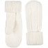 Варежки Knit Beat, белые (молочные) Варежки Knit Beat, белые (молочные)