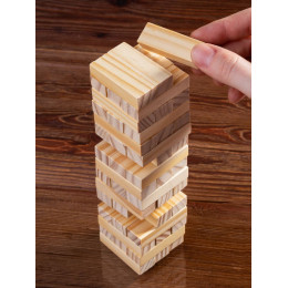 Игра «Деревянная башня мини», неокрашенная