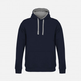 Худи унисекс Cameron, темно-синее с серым