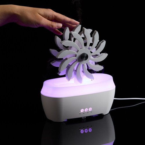 Увлажнитель-ароматизатор Steam Spin, белый с серым