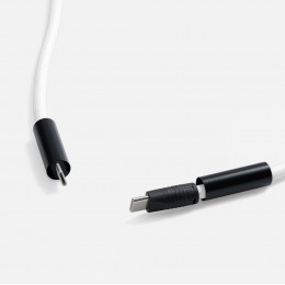 Кабель-ланьярд energyFlex Power Delivery 60 Вт, белый