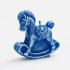 Свеча фигурная «Лошадка-качалка», синяя Свеча фигурная «Лошадка-качалка», синяя