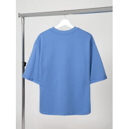Футболка оверсайз унисекс Kosmos 2.0, синяя
