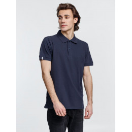 Рубашка поло мужская Virma Premium, темно-синяя