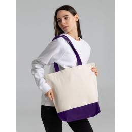 Холщовая сумка Shopaholic, фиолетовая