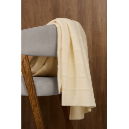 Плед Nessona Alpaca, белый (ванильный)