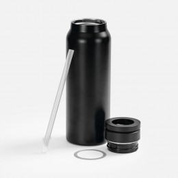 Термобутылка Magnus с магнитным держателем для телефона, черная