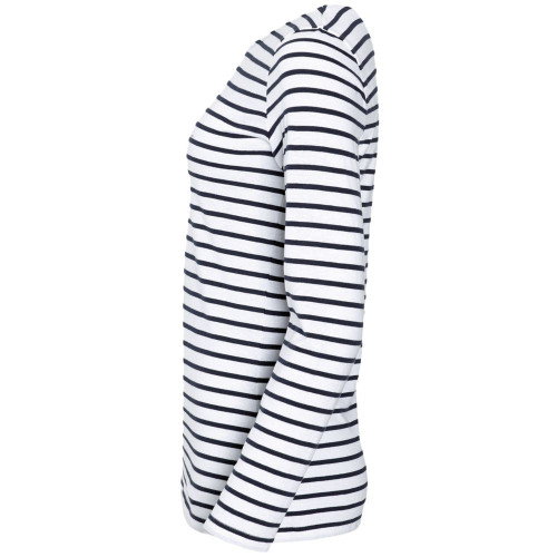 Футболка женская Marine Women, белая с темно-синим