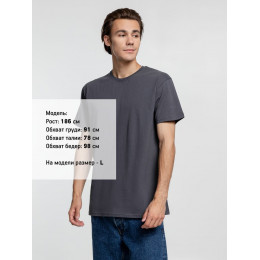 Футболка унисекс T-Bolka 160, темно-серая (графит)