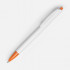 Ручка шариковая Tick, белая с оранжевым Ручка шариковая Tick, белая с оранжевым