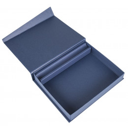 Коробка Duo под ежедневник и ручку, темно-синяя