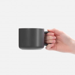 Чашка Jumbo в коробке матовая, темно-серая