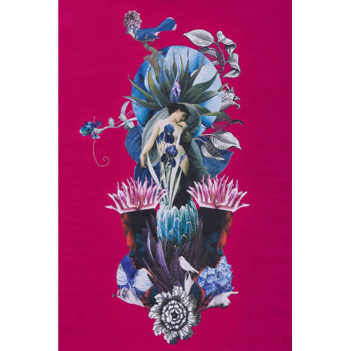 Футболка женская Beauty Sleep, ярко-розовая (фуксия)