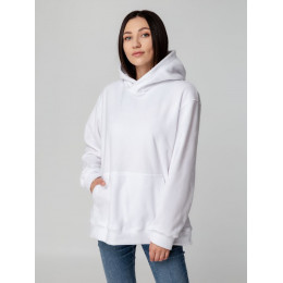 Худи флисовое унисекс Manakin, белое