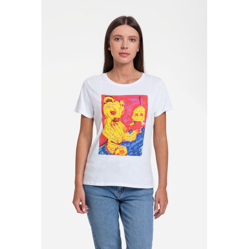 Футболка женская I Don't See You, белая