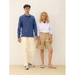 Рубашка поло унисекс с длинным рукавом Pacific LSL, ярко-синяя (royal)