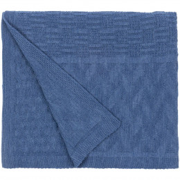 Плед Snippet, синий меланж (джинс)