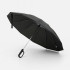 Зонт обратного сложения inLoop с ручкой-карабином, черный