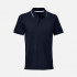 Рубашка поло унисекс Palermo, темно-синяя с белым