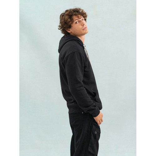 Худи унисекс Cameron, черное с серым меланжем