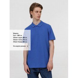 Рубашка поло унисекс Pulse, ярко-синяя (royal)
