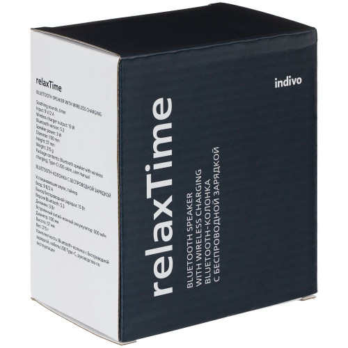 Bluetooth-колонка с беспроводной зарядкой relaxTime, белая