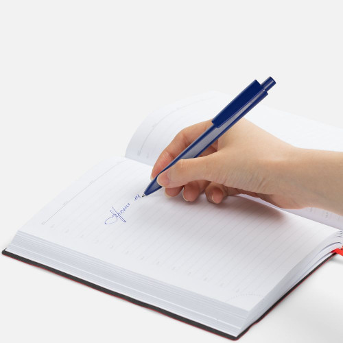 Ручка шариковая Ridge, темно-синяя