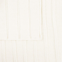 Плед Tressa, белый (молочный)