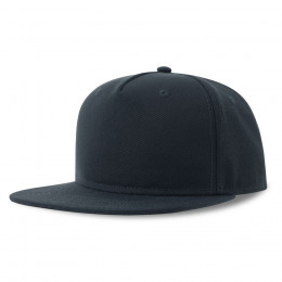 Бейсболка SNAP FIVE-S, 5 клиньев, пласт. застежка, т.-синий, 100% переработанный полиэстер, 300 г/м2