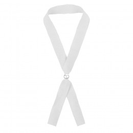 Промо-браслет MENDOL, 34,5х1,2см, белый, полиэстер
