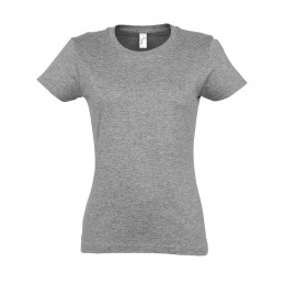 Футболка женская IMPERIAL WOMEN, серый меланж_S, 100% хлопок, 190 г/м2