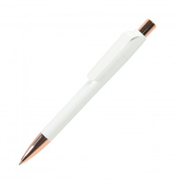 Ручка шариковая MOOD ROSE, белый, пластик, металл
