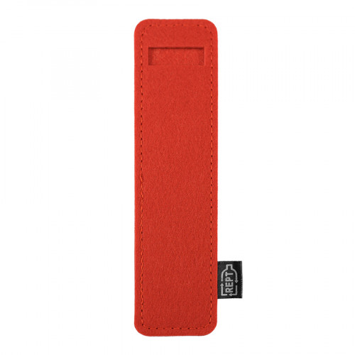 Футляр для одной ручки ELEGY 4х17 см, зеленый, RPET фетр