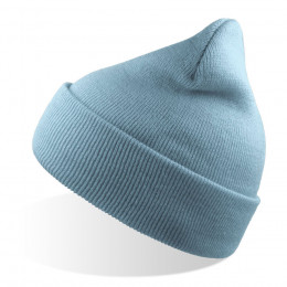 Шапка вязаная  двойная Wind-S, светло-голубой, 100% переработанный полиэстер