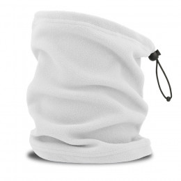 Шарф-бафф HOTTY-S с регулятором шнура, белый, флис, 100% полиэстер, 230 г/м2