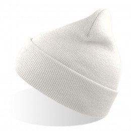 Шапка вязаная  двойная Wind-S, белый, 100% переработанный полиэстер