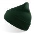 Шапка вязаная двойная Wind-S, тёмно-зелёный, 100% переработанный полиэстер Шапка вязаная двойная Wind-S, тёмно-зелёный, 100% переработанный полиэстер