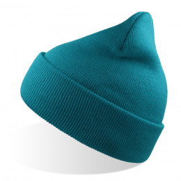 Шапка вязаная  двойная Wind-S, морская волна, 100% переработанный полиэстер