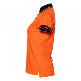 Рубашка поло женская STAN с контрастными деталями хлопок/полиэстер 185, 04CW